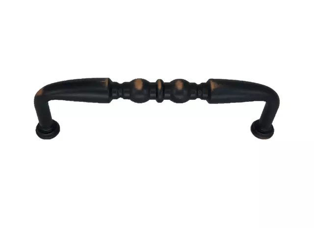 4" (102MM) Bronze With Copper Highlights Ornate Cabinet Drawer Pull, P61259-VB-C