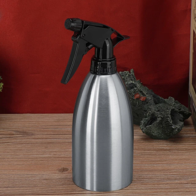 Botella de riego de acero inoxidable boquilla ajustable lata de aceite de cocina jardinería