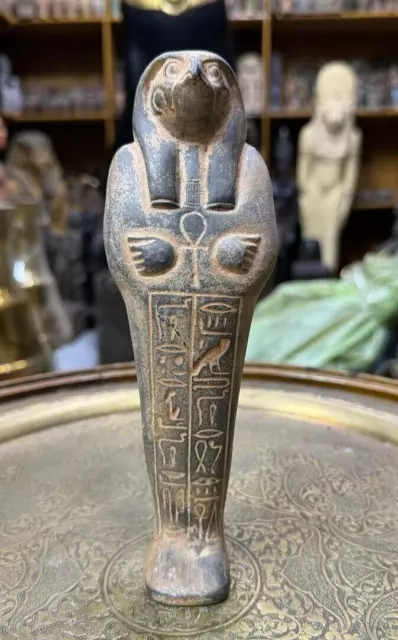 UNIQUE ANCIENT EGYPTIAN ANTIQUITIES Statue Large Of God Horus Falcon Pharaonic