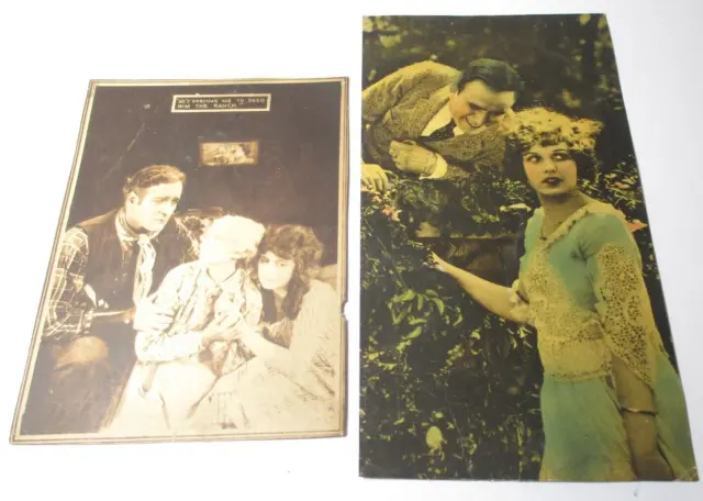 Lot 2 Vintage Pictures DOUGLAS FAIRBANKS American & 1914 MOTHER o' DREAMS # 5782