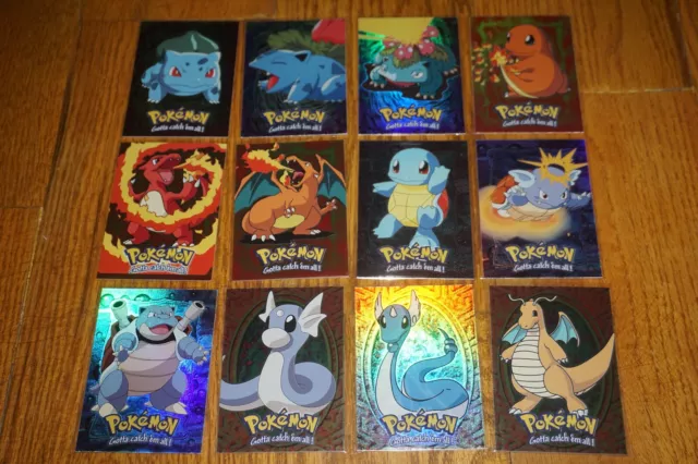 Topps Pokemon The Movie Set E1-12 12 Holo/ Foil Card Evolution Set Near Mint NM