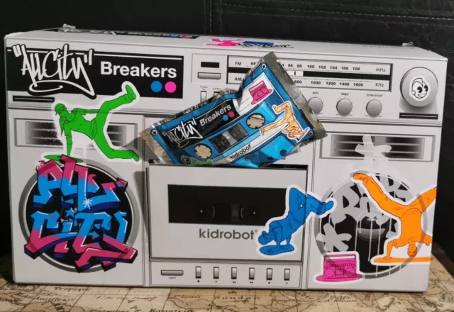 Kidrobot All City Breakers Case Cassette Boom Box B-boy Hip Hop x 42 Poly Bags