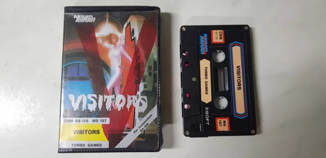 Visitors (Armati) tape for Commodore 64 C64 Vintage Video Game