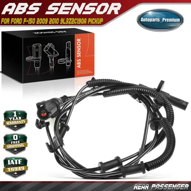 ABS Wheel Speed Sensor for Ford F-150 2009 2010 9L3Z2C190A Pickup Rear Right RH