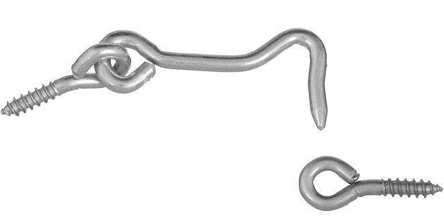 National Hardware N117-911 V2000 Hook & Eye, 2", Zinc Plated