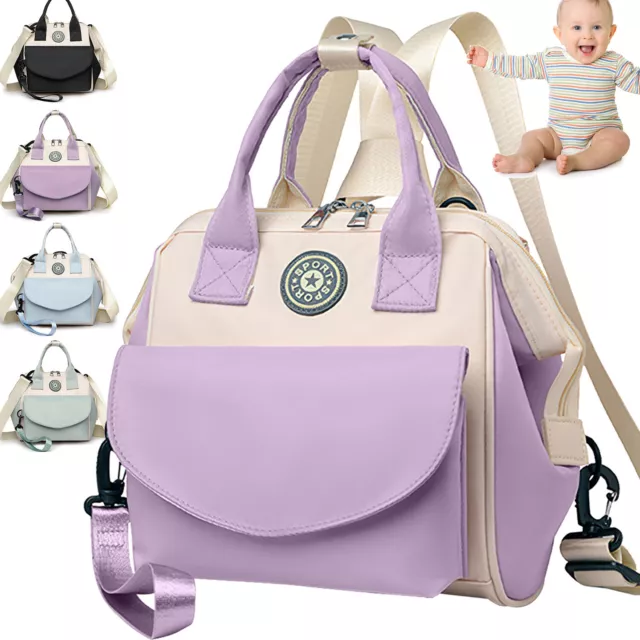 Mommy Baby Diaper Bag Handbag Nappy Changing Bag with Adjustable Shoulder Strap