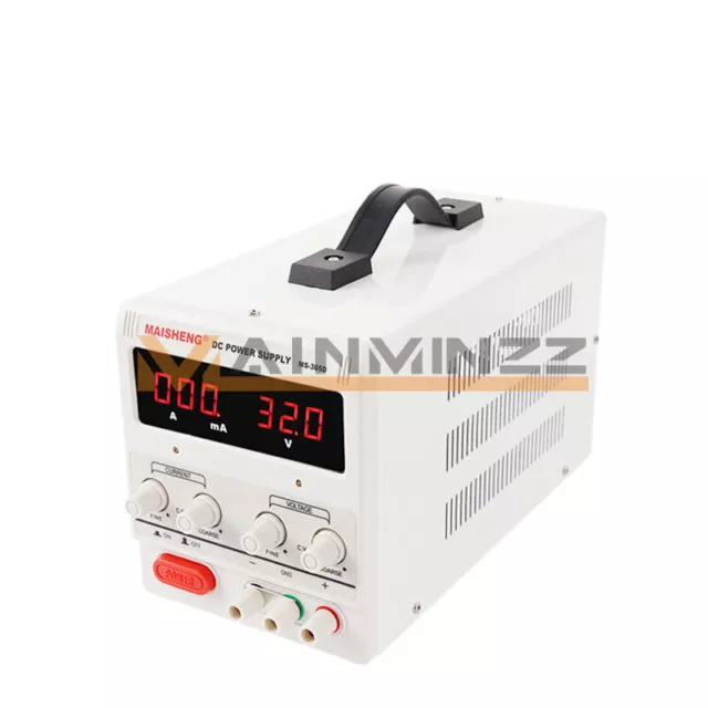 MS-305D Adjustable DC Power Supply Precision Variable Digital Lab Test 220V