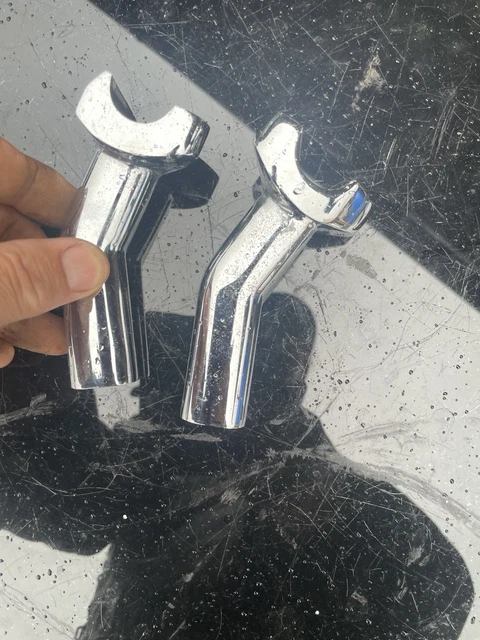 HARLEY DAVIDSON SWEPT Back Handlebar Risers 4.5 Inch Rise For Inch ...