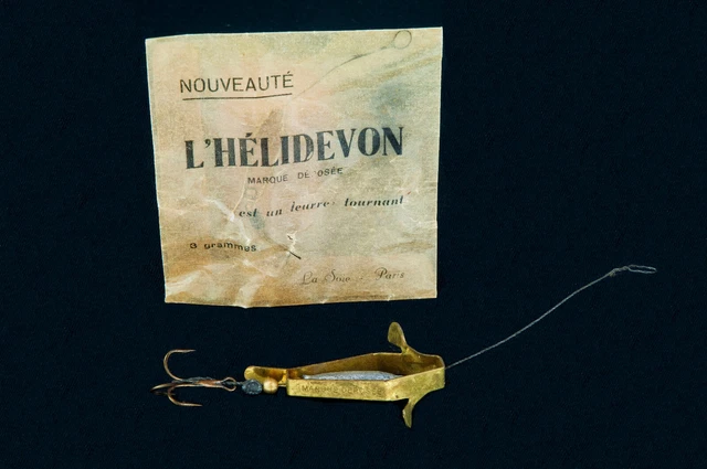 RARE PÊCHE ANCIEN Leurre HELIDEVON Tortue La Soie années 1940 sans sachet ! EUR 10,00 - FR