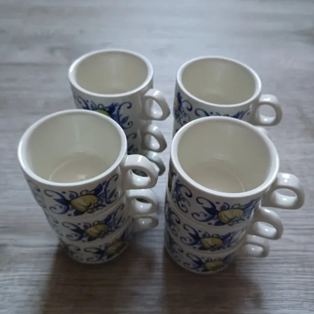 Les Cuisinautes - Lot de 6 mugs en porcelaine