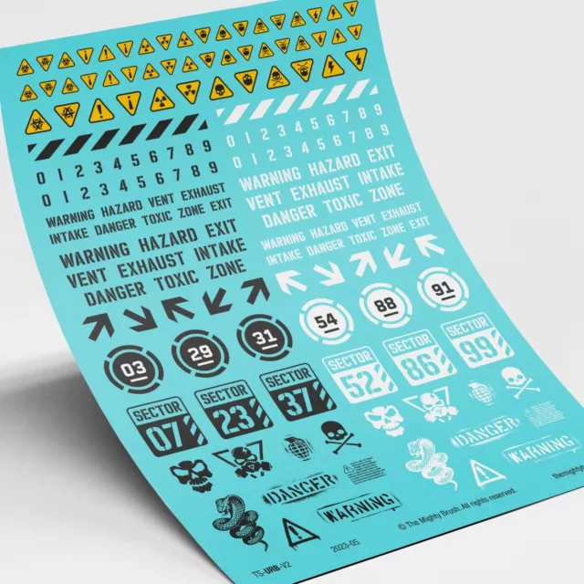 Urban Industrial Waterslide Transfers Decals