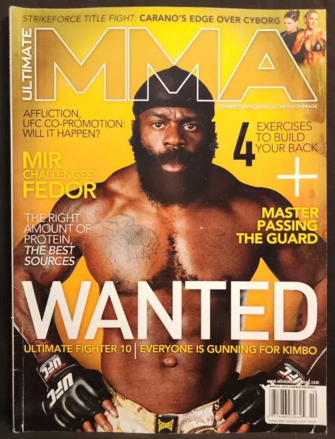 Ultimate MMA Mixed Martial Arts Magazine October 2009 Kimbo Slice
