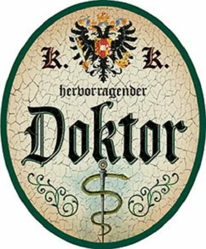 Nostalgieschild  "Doktor" Schild