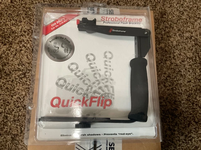New Quickflip Stroboframe 35MM 310-635 Tiffen Company Professional Flash Bracket