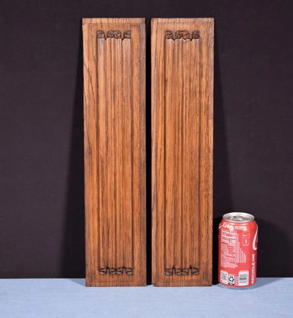 *Antique French Gothic Revival Panels in Solid Oak Wood w/Linen Fold Carvings