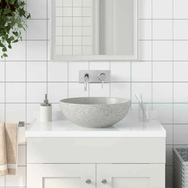 Arbeitsplatte Becken Grau Rund Φ41x14 CM