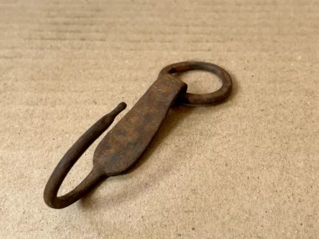 Rare Old Vintage Hand Forged Rustic Iron Hanging Hook,Multipurpose Use. (H.1)