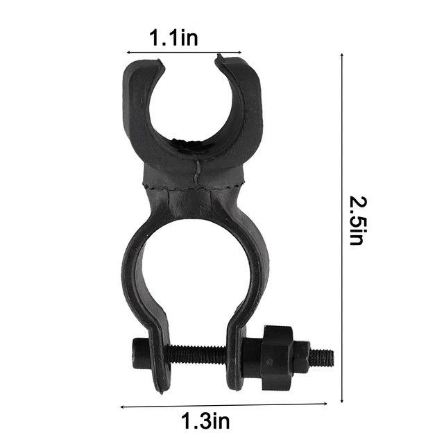 Support Universel Pour Phare Moto - Pince De Montage Ajustable 38mm à 51mm - Noir - Lot De 2