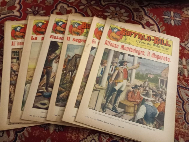 Buffalo-Bill. Eroe Del Wild West, 1930-Lotto 10 Numeri (41-50)Tancredi Scarpelli