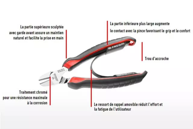 Pince Coupante Diagonale Facom 3