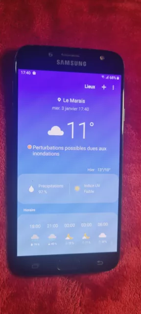 Smartphone Samsung Galaxy J7  (SM-J730F) - 16 Go DD /3 Go RAM- Noir (Débloqué)