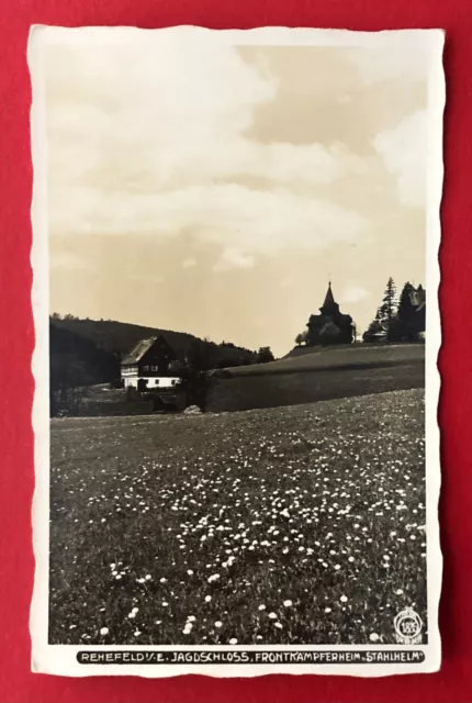 Walter Hahn Foto AK Nr. 1835 Erzgebirge um 1930 Jagdschloss Rehefeld  ( 108806