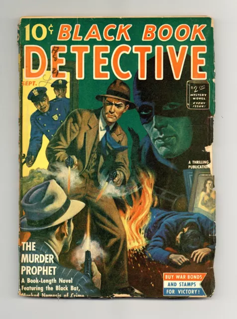 Black Book Detective Magazine Pulp Sep 1942 Vol. 15 #3 GD+ 2.5