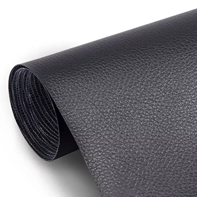 BLACK VINYL FABRIC Faux Leather Auto Upholstery Pleather 54W Free Shipping  $3.84 - PicClick