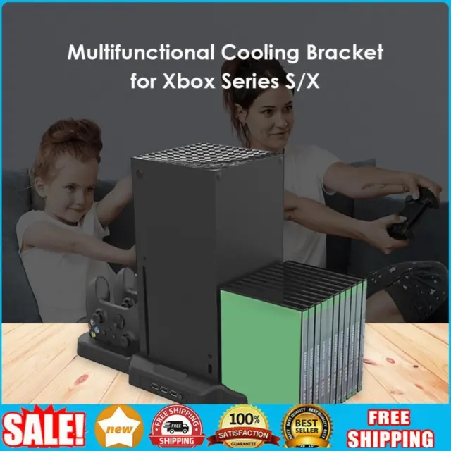 Cooling Stand for Xbox Series S Console Game Controller Charger Vertical Stand