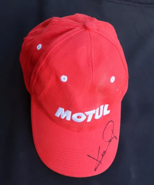 Casquette signée MOTUL Keke Rosberg Formule 1 autographe SIGNED HAT CAP