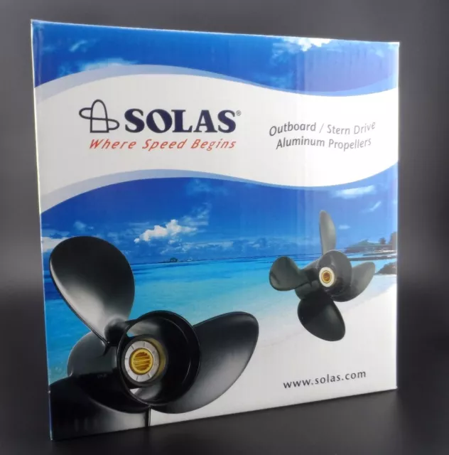 Solas Amita 3 Propeller for YAMAHA & TOHATSU Outboard 3411-132-19 3X13.2X19