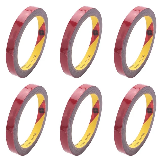 6X Rouleau de Ruban Adhésif Super Collant  Permanent Fort pour Voiture de V9974