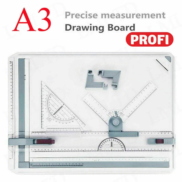 Rapid A3 Zeichenbrett Zeichenplatte Reißbrett Professionell für Arbeiten Studium