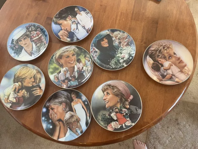 Franklin Mint Limited Edition Princess Diana Plate Collection