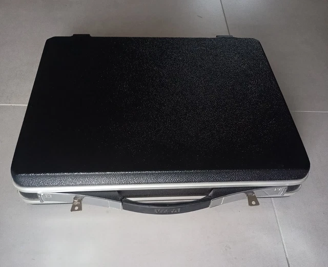 Valise En Cuir Vintage - Années 1970/1980 - Made In RDA (Allemagne De L'Est) - Occasion