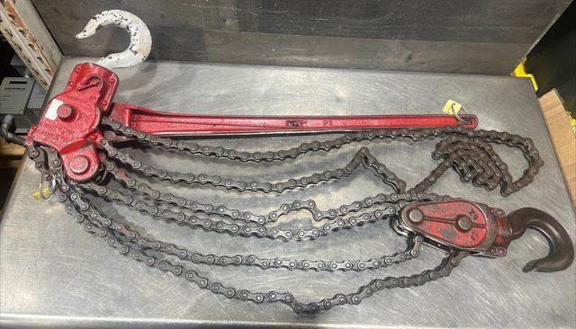 Coffing ZG 26 3 Chain 4 1/2 Ton 4 Chain 6 Ton Chain Hoist. Used Surplus. ID2