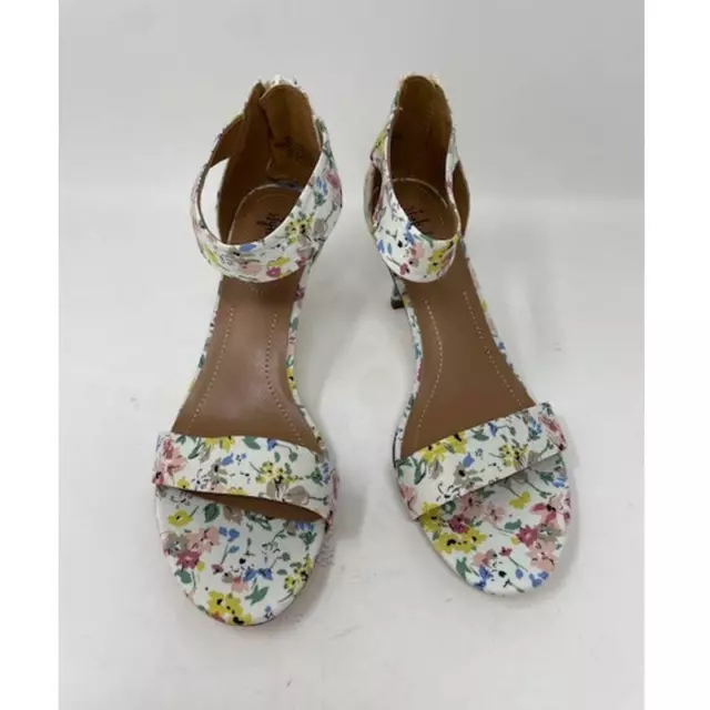 Style & Co Paycee Two-Piece Dress White Floral Sandals Shoes Size 8 Wide