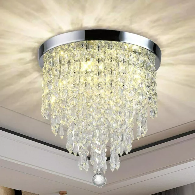 Modern Crystal Ceiling Light Luxury LED Chandeliers Pendant Light Bedroom