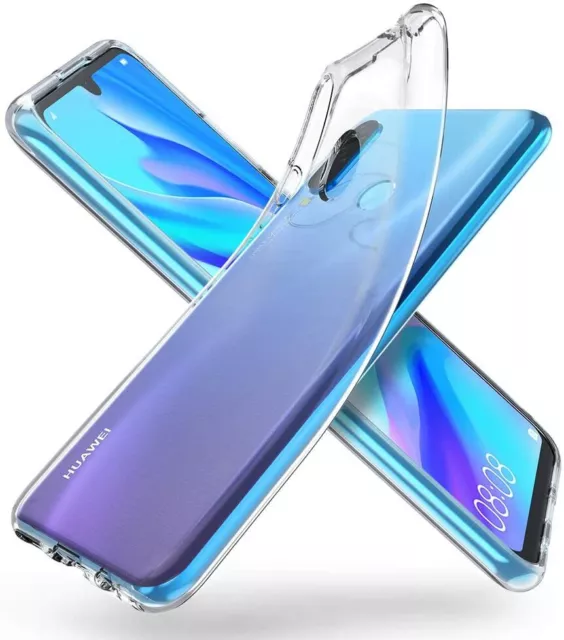 Funda HUAWEI P30 Lite (6,15) TRANSPARENTE TPU LISA SILICONA GEL + PROTECTOR