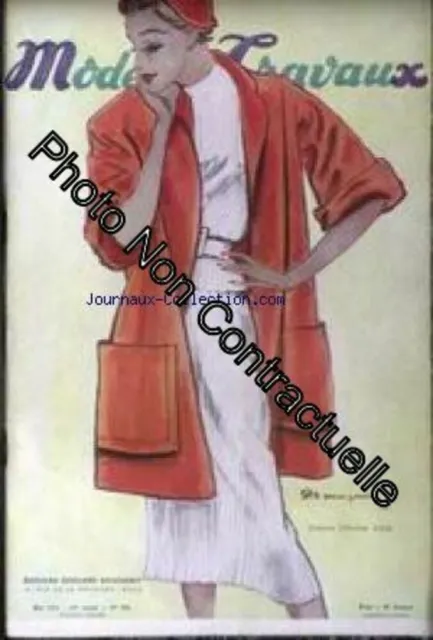 MODES ET TRAVAUX [No 593] du 01/05/1950 - CHAPEAU DE CHRISTIAN DIOR