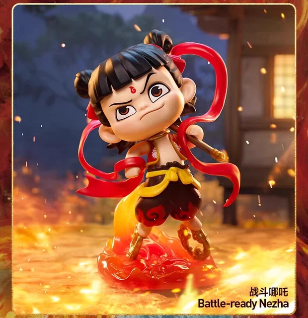 Aobing Box POPMART NE ZHA 2 Blind Box Battle-Ready Nezha Figure Cuddly AoBing ...