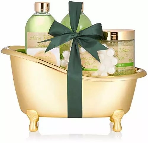 BRUBAKER Kit Regalo Baño para Mujer Bañera Aloe Vera Love Set Spa el Hogar