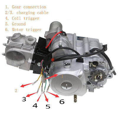 125CC Engine Motor Semi Auto Reverse  ATV QUAD BUGGY GO KART 4 WHEELERS COOLSTER 2