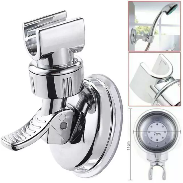 Soporte ajustable ventosa cabezal de ducha soporte auricular conjunto baño pared ↑ P