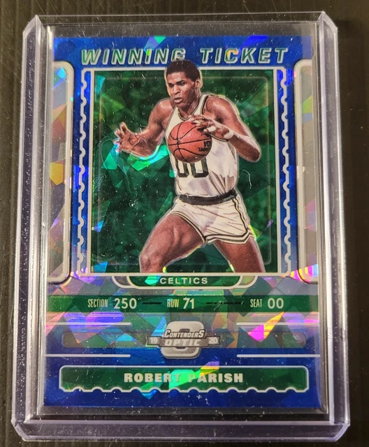 2019-20 CONTENDERS OPTIC ROBERT PARISH BLUE Prizm CRACKED ICE WINNING TICKET