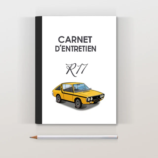 Carnet d'entretien R17 TS Renault 17 jaune
