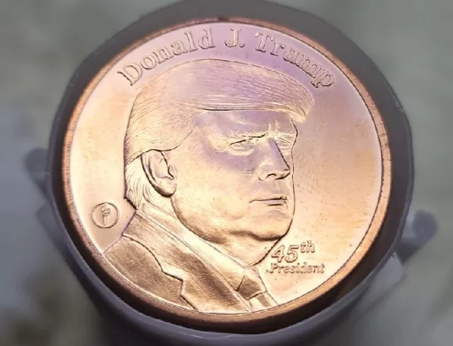 1 Oz Copper Round Donald Trump 45th President Coin