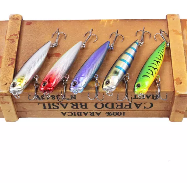 LOT OF 5 Large Fishing Lures Freshwater Offshore Bass