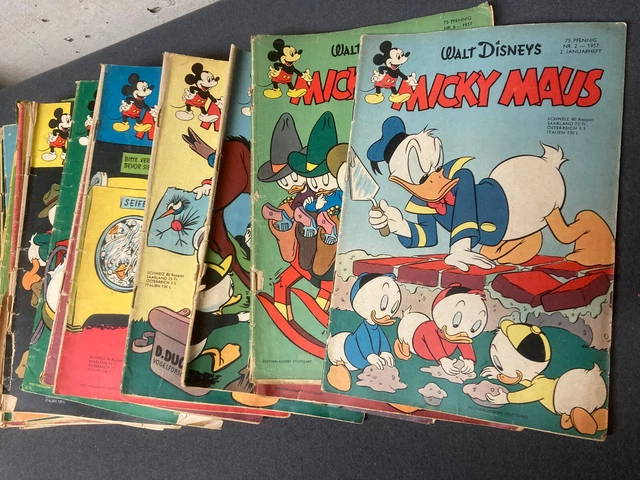 Ehapa: MICKY MAUS Jahrgang 1957 fast komplett (26 Hefte)   [9872]
