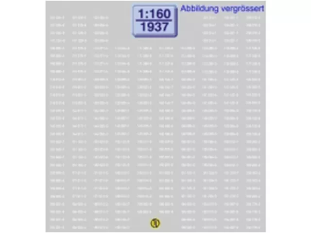 TL-Decals 1937 - Decals Loknummern für Elektroloks Ep.IV & V - Spur N - NEU